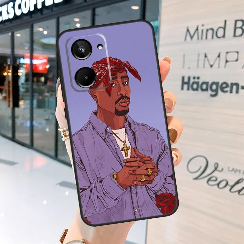 

2Pac Hip Hop Singer Case For Realme 15 Pro 14 13 11 12 Pro Plus GT7 GT6 C55 C51 C53 C35 C33 C61 C65 C67 C71 C75 Realme C61