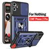 Armor Holder Funda for Nothing CMF Phone 1 / CMF Phone 2 Pro Case Slide Camera Protection Ring Stand Shockproof Back Cover Capa