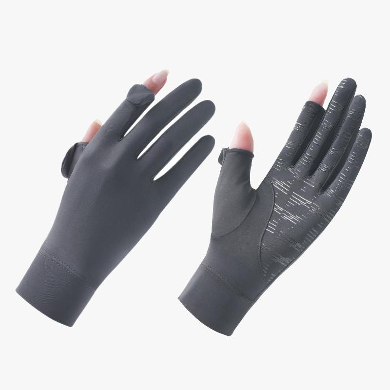 

Sunscreen Gloves for Women with Ultraviolet Rays Summer Electric Car Anti Slip Thin Touch Screen Riding Sunscreen Gloves for Women average size