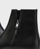 Firenze Atelier [Vibram] Minimal Semi-Square Zip-Up Boots 7430-Z [Fg Black]