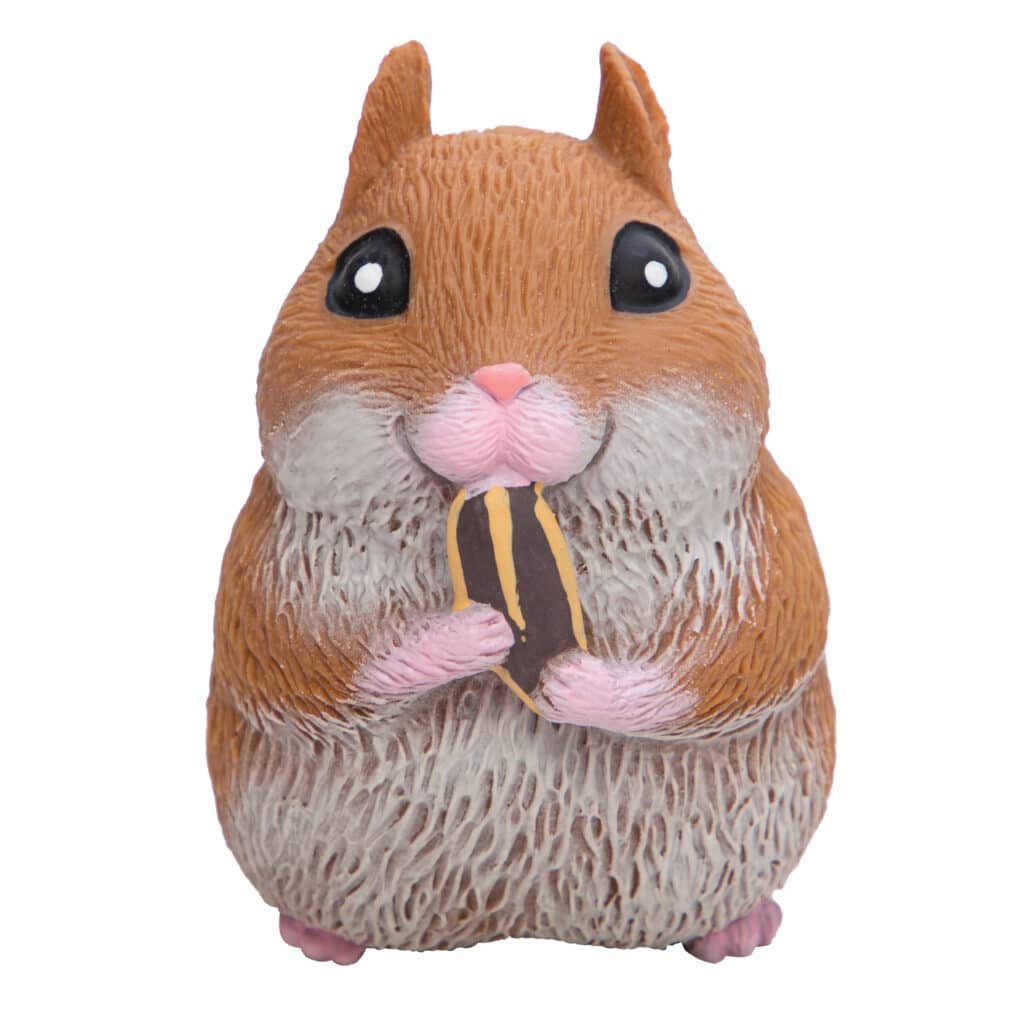 Needoh Chonky Cheeks Hamster Shaped Sensory Toys Relief Squishy Toy Relief Fidget Toys Adults Collectable