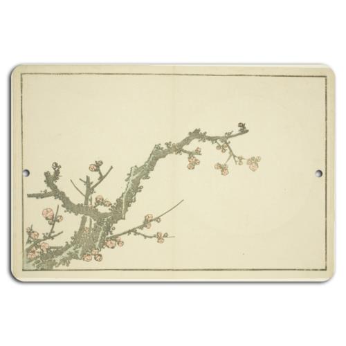 

Blossoming Serenity Elegant Plum Branch ArtAluminum 20x30cm（7.8x11.8inch）