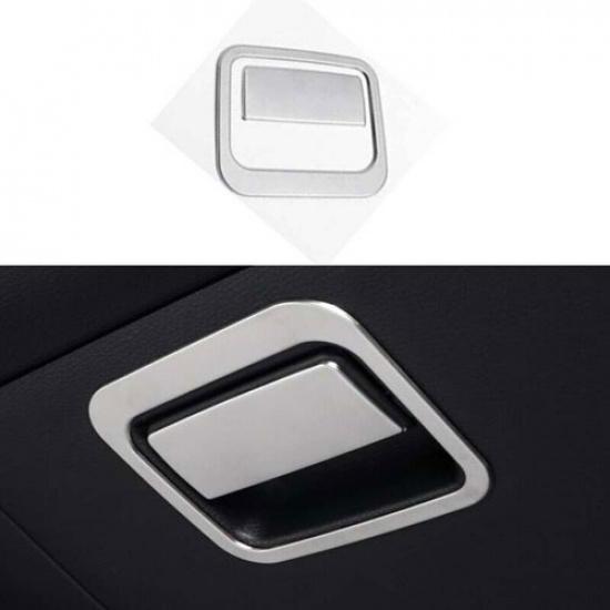 For Toyota Corolla Silver Steel Co-Pilot Storage Box Handle Cover Trim -