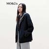MO&Co. Women's Structured Faux Two-Piece Double-Faced Wool Coat
