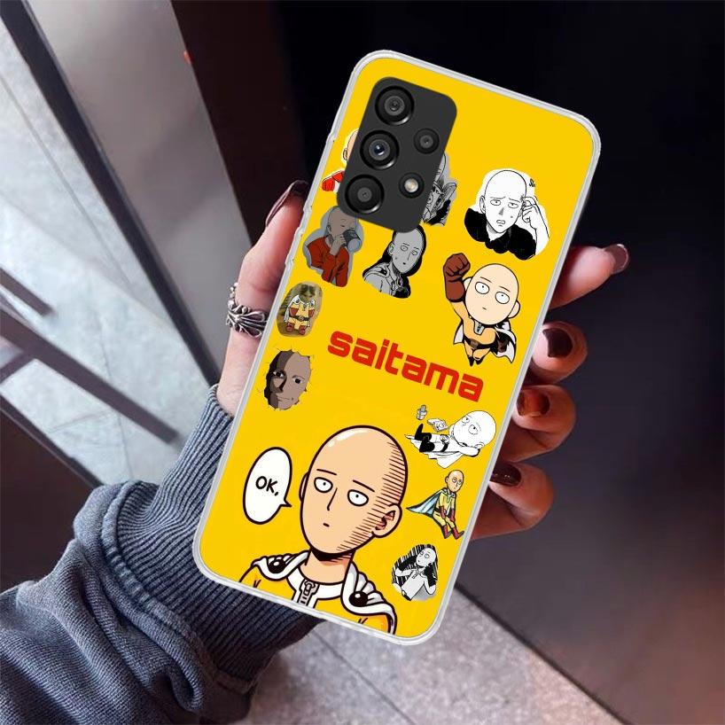 One P-Punch-Man Saitama King Phone Case For Samsung Galaxy A17 A57 A37 A16 A26 A36 A56 A15 A25 A35 A55 A14 A13 A54 A53 A34 A24 A