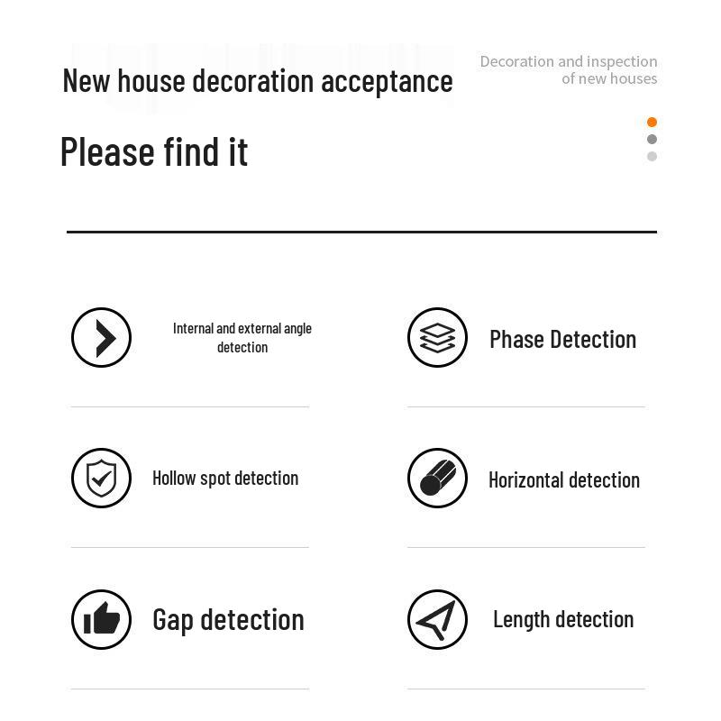 Home Inspection Toolkit: Sounding Hammer, Angle Ruler, Level, Electrical Tester, Phase Detector