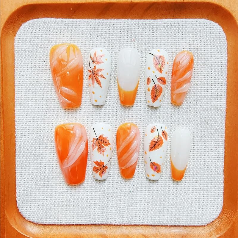 Short Almond Press on Nails Halloween Fake Nails Gothic Bat Acrylic Nail Cute Ghost False Nail with Purple Glitter Design Goth Halloween Nails Press