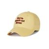 VARZAR TMV Lettering Ball Cap [Twill Yellow]
