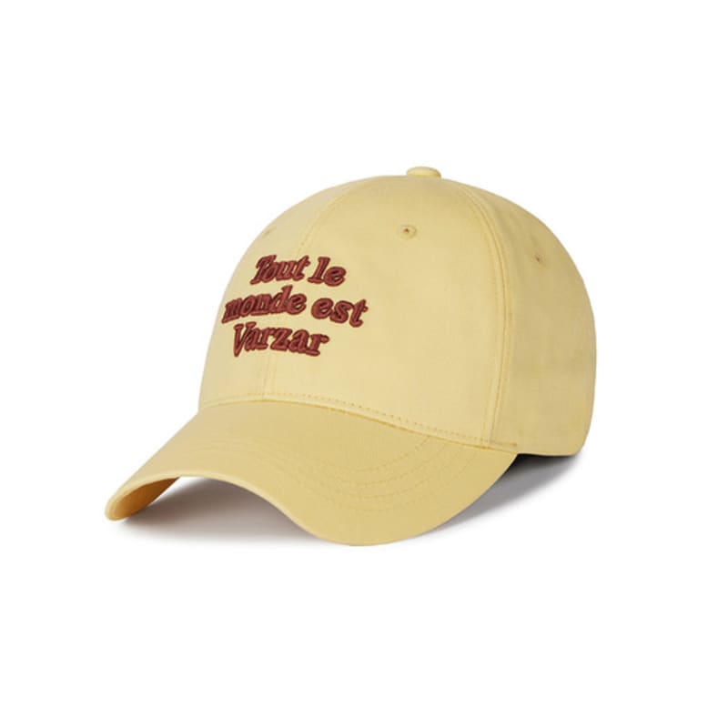 VARZAR TMV Lettering Ball Cap [Twill Yellow]