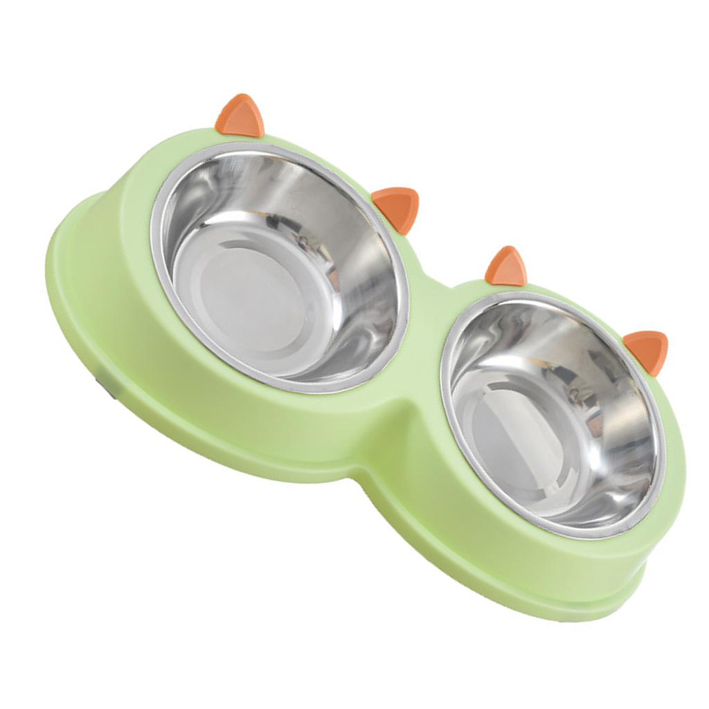 Stainless Steel Pet Bowl Multi Functional Angled  Tilted Pet Bowl for Cat Dog