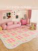 Dopamine Color Bedroom Decor Pink Carpet Large Area Carpets for Living Room Fluffy Soft Children's Mat Thick Plush Cloakroom Rug