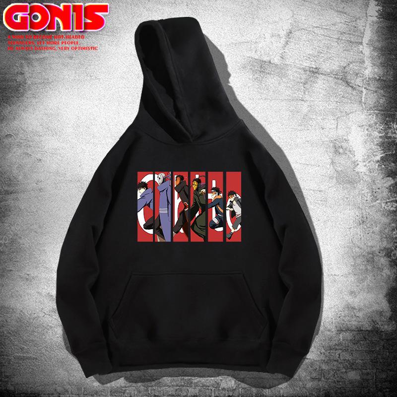 Naruto hooded sweatshirt boy spring-autumn-Japanese anime Obito teen student loose hoodie jacket 150XXS