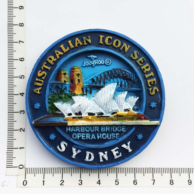 Αυθεντικά Μαγνητάκια Ψυγείου Αυστραλίας Σίδνεϋ Μπρίσμπαν Σουβενίρ Μαγνητάκια Ψυγείου Ρητίνη Χρώμα Χειροτεχνήματα Διακόσμηση Σπιτιού
