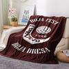 FK Sarajevo Print Flannel Blanket, High quality Comfortable for All Seasons, Home Decor, Warmth and Comfort, Perfect for Christmas Gifts