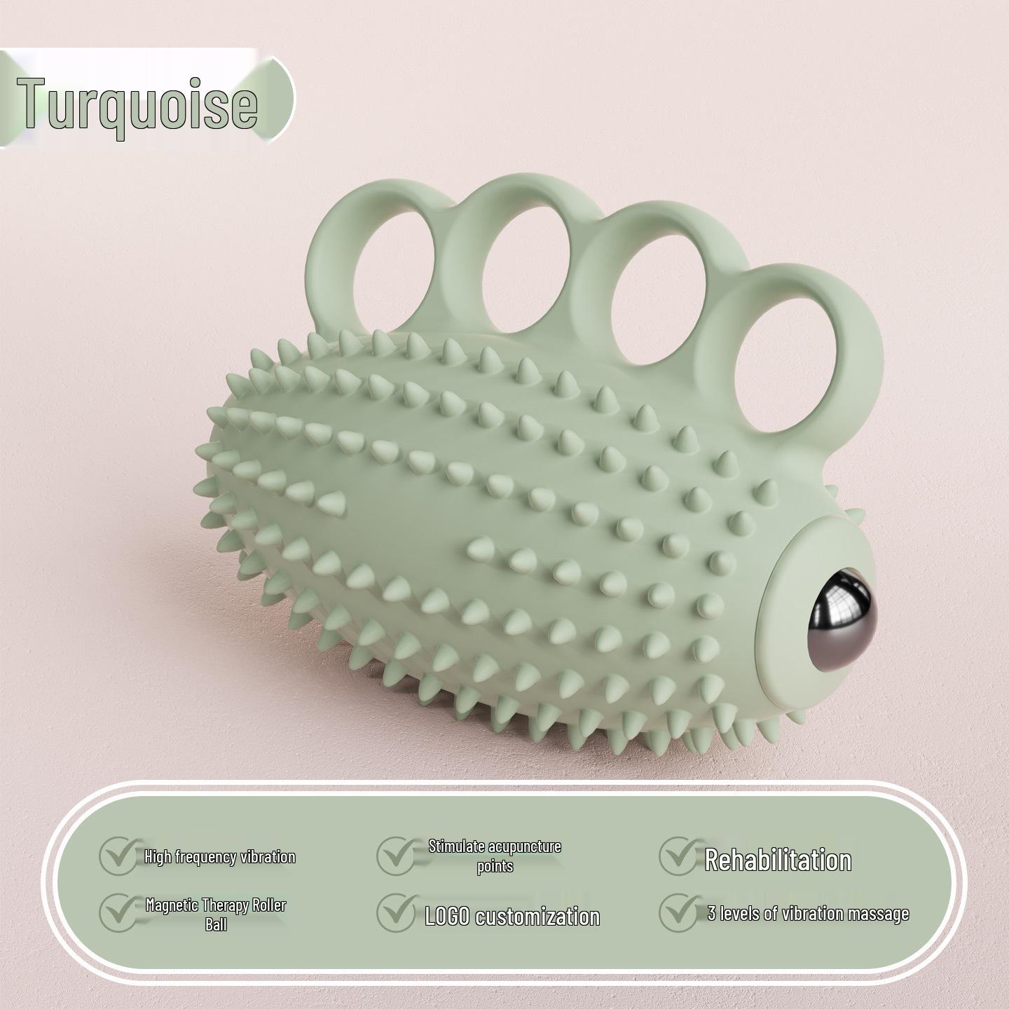 Electric Grip Strength Ball for Elderly: Four-Finger Hand Rehabilitation Massager to Combat Numbness & Atrophy