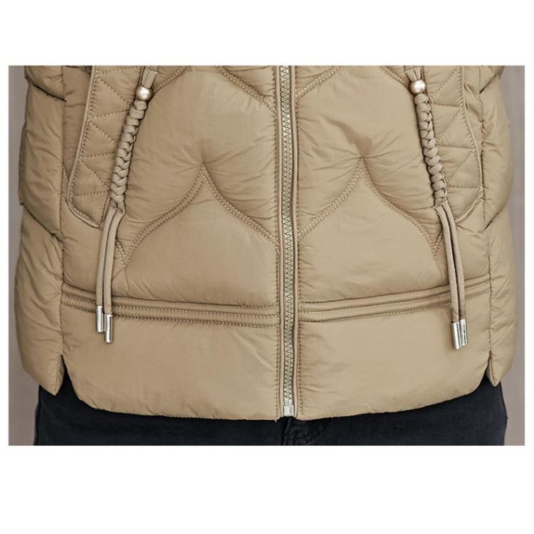Stilvoller kurzer Winter-Daunenbaumwollmantel für Damen, bequem und warm, perfekt für die Herbst- und Wintersaison
