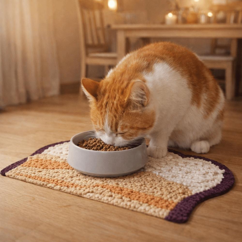Anti-Slip Pet Feeding Mat Wear Resistant Cat Dining Mat Doormat Dog Drinking Pad  Outdoor