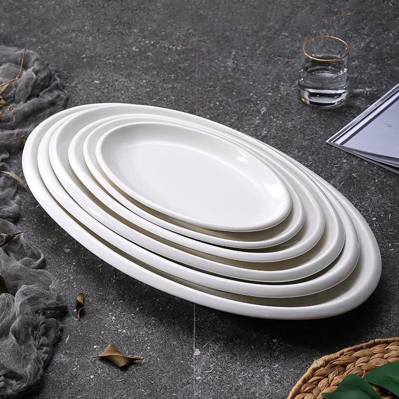 Kangfutao Oval Ceramic Fish Plate