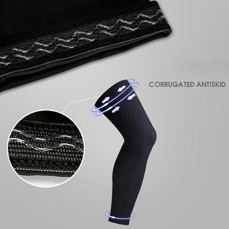 1Pcs Full Leg Sleeves Long Compression Leg Sleeve Knee Sleeves Protect Leg, For Man Women Basketball Cycling Football Running