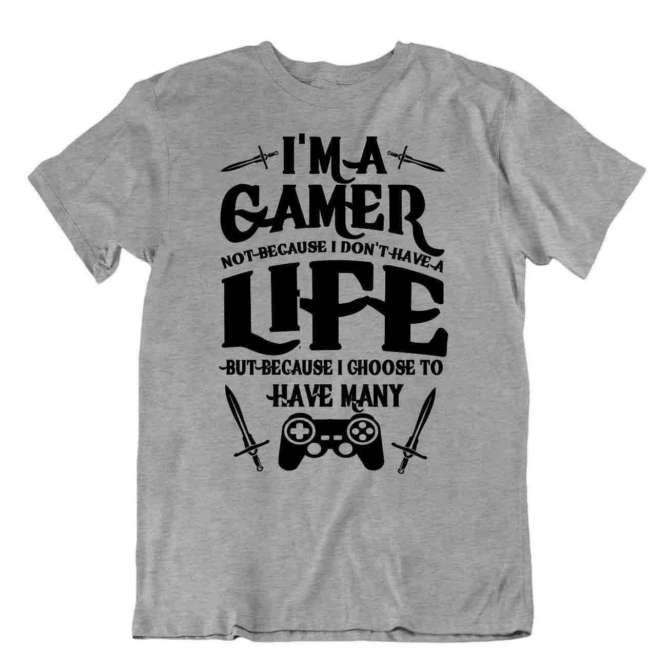 Gamer Life T-Shirt Bet Gamble Tee Funny Cute Playoff Shirt 2XL