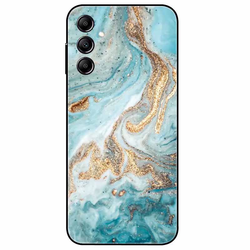 Hülle Für Samsung Galaxy A54 5G A34 A24 S23 Hülle Blume Marmor TPU Weiche Silikonhülle für GalaxyA54 A 34 Bemalte Handyhüllen