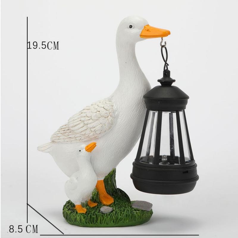 Garden Ornaments Duck shaped solar decorative light, gift for friends, household goods, Garden Landscaping and Decking, New Year's decorations