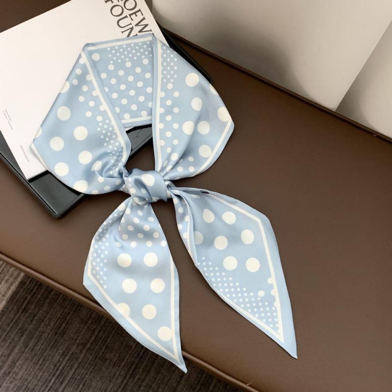 Silk Scarf, Long Strip, Versatile Shirt, Neck Protection, Scarf, Silk Scarf, Multi-purpose Headscarf, Headband, Hair Tie, Decorative Waist Belt.