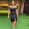 2023 Plus Size African Women's Waist-Hip Dress