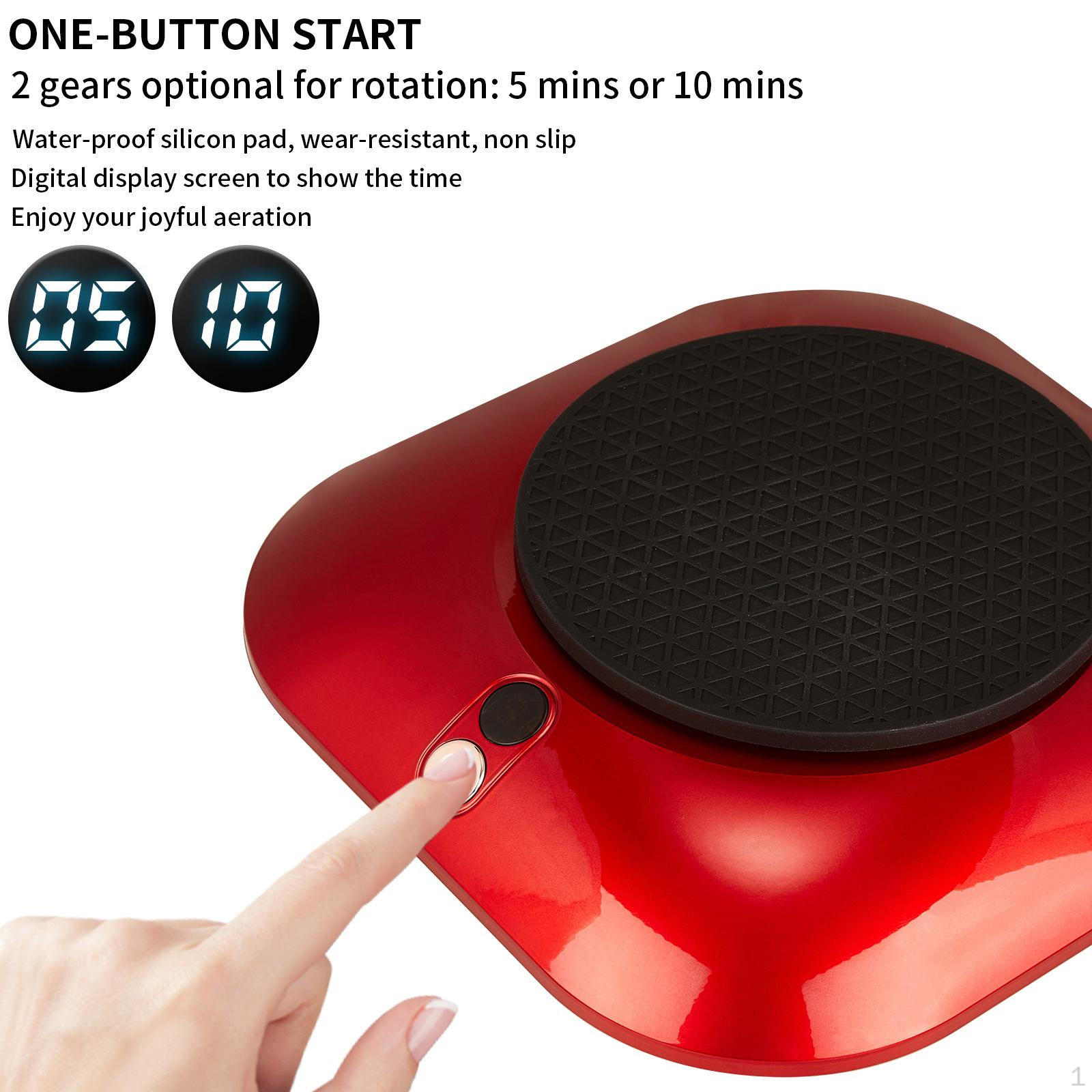 

Электрический Decnter utomtic USB Chrging 2 Gers Portble ertor Crfe для Bnquets Tsting Trvel Lovers Gift красный