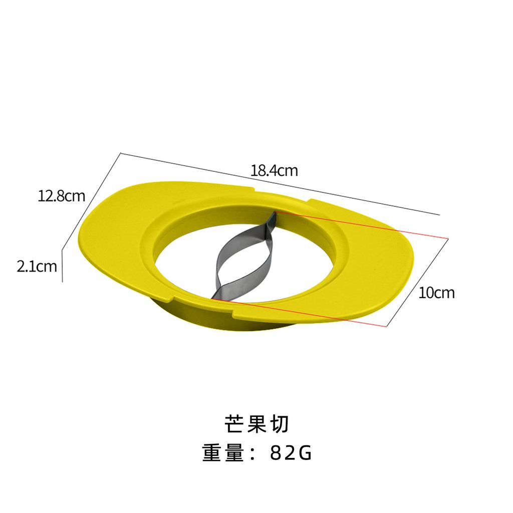Manufacturer Fruit and vegetable tools Plastic handle Fruit cutting three-piece set Household stainless steel multi-functional fruit cutter set