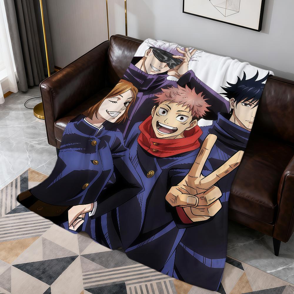 Warm Soft s-Satoru Plush Blanket Anime Yuta Sofa Living Room Itadori Okkotsu Gojo Home Kaisen Yuji Bed j-Jujutsu Gift Pet Hogar