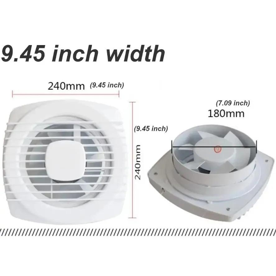 220V 4/6/7 palců 110/150/180mm tichý Větrací Silný Odsávací Ventilátor pro Okno Stěnu Koupelnu Toaletu Kuchyň Montovaný