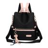 Women's Handbag and Backpack New Female Backpack Simple Classic Style Contrast Color Large Capacity Casual Shoulder Bag with Pendant for Women Ladies
