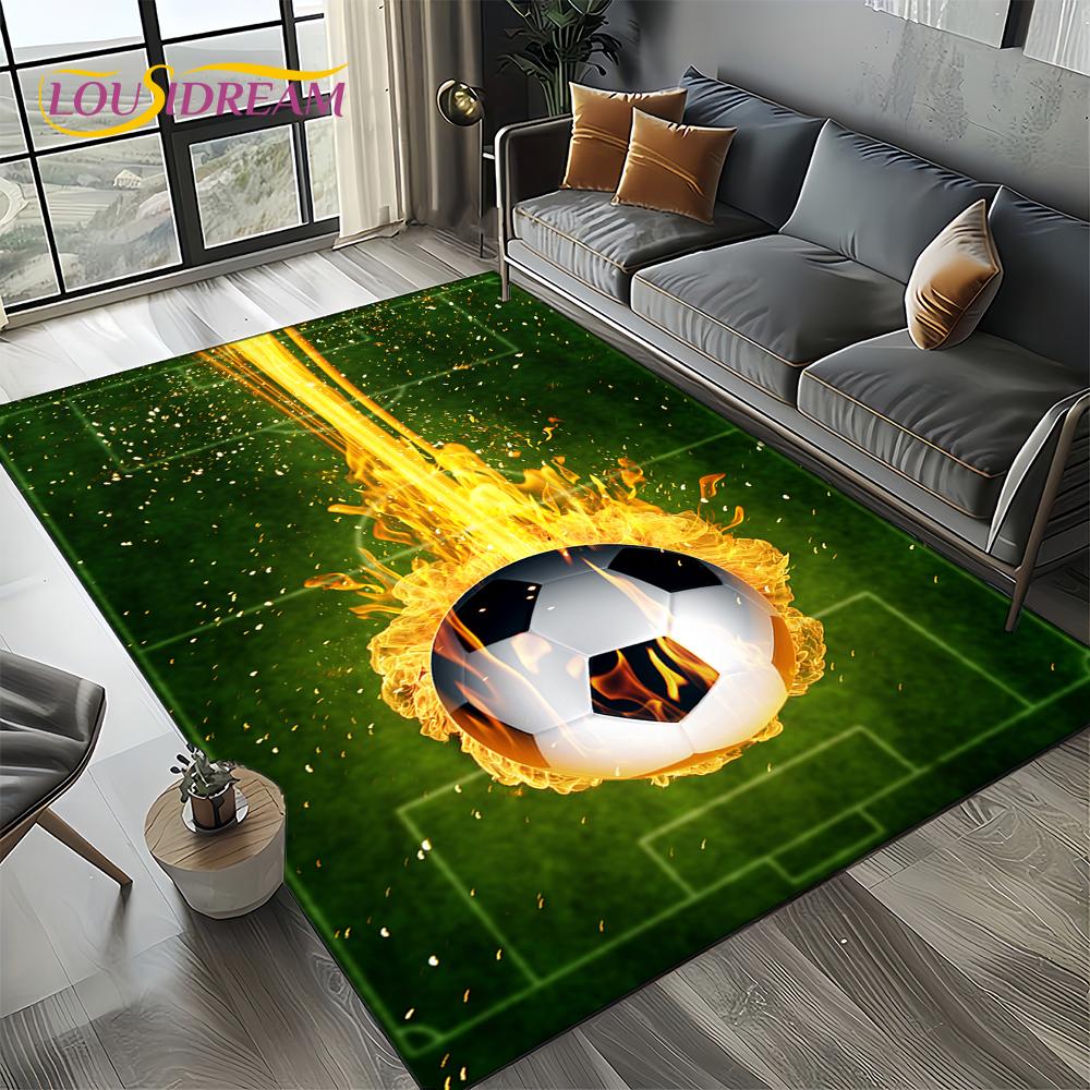27 Style Football Field Soccer Sport Carpet Rug for Living Room Bedroom Home Sofa Decoration,Kids Area Rug Non-slip Floor Mat