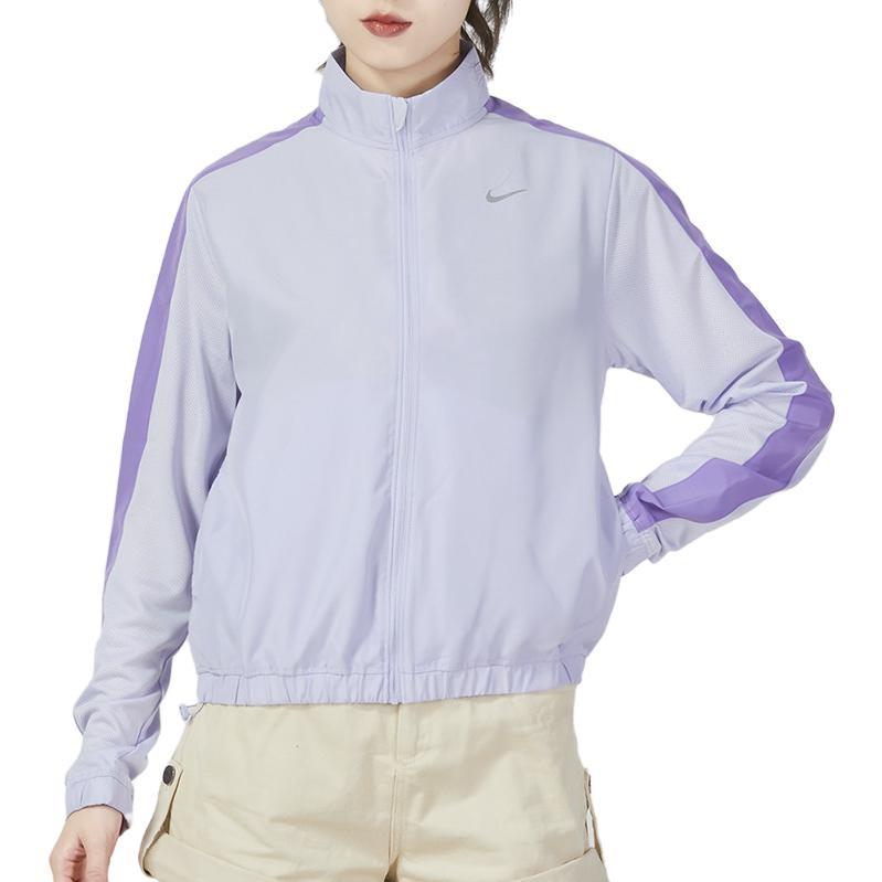 Nike Jackets Women's Purple Stand Collar Moderate DX1038-536