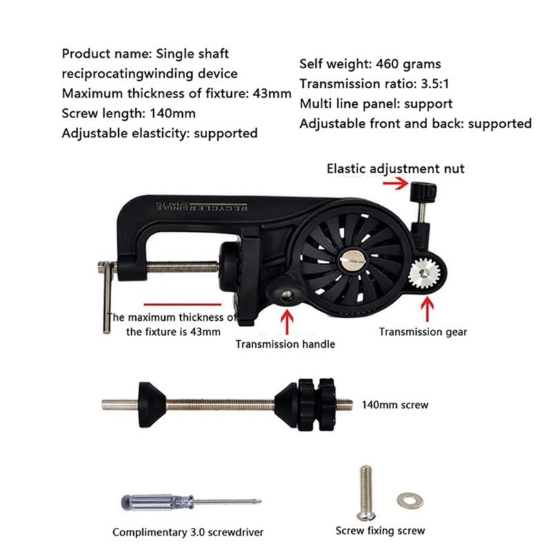 Fishing Reel Spooler Fishing Line Spooling Tool, High Speed Fishing Line Spooler For Quick and Efficient Line Winding