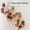 Parrot Toys Pineapple Nuts Log Blocks Cockatoo Toys Cockatiel Foraging Toys Climbing Ladders Parrot Shredding Toys For Parrots