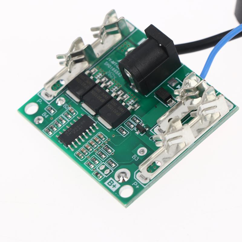 21V Lithium Battery Casing Circuit Protection Board with Sturdy Socket Easy Project Assembly for Rechargeable Tools