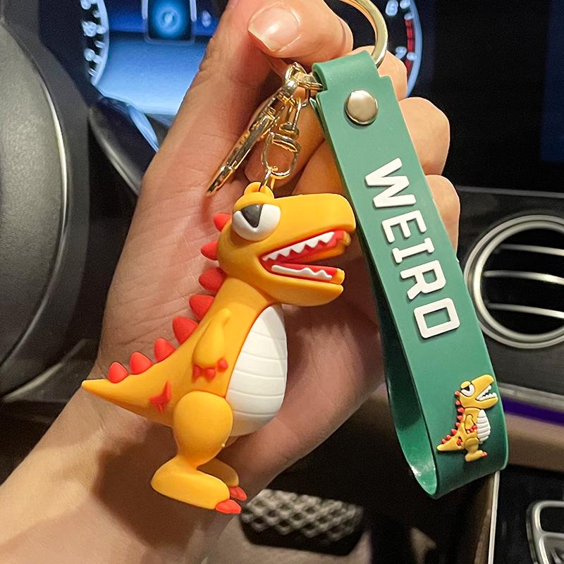 3D Epoxy Tyrannosaurus Rex Keychain Pendant - Creative Dinosaur Doll Accessory