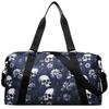 Skull Printed Large Capacity Luggage Tote - Short Trip Multifunctional Shoulder Crossbody Storage Bag