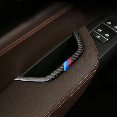 Carbon Fiber Door Handle Bowl Armrest Storage Box Cover Trim For BMW X3 X4 F25 F26 2011 2012 2013 2014 2015 2016