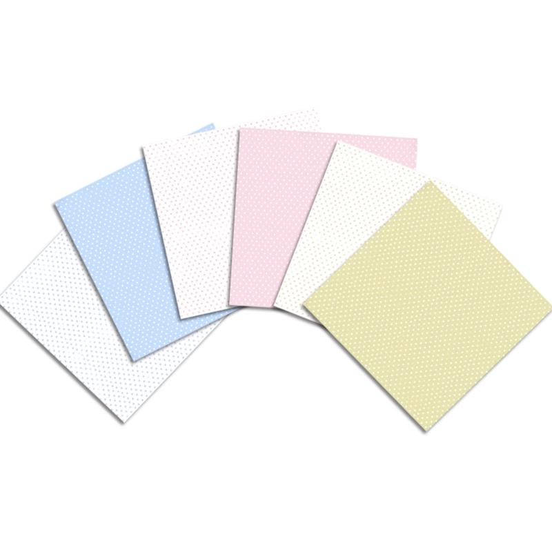 Pattern Paper Set of 24 6in Round Dot Patterned Cardstock Present Packaging for Home Festival Holiday Card Decoration