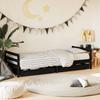 Children s Bed with Drawers Black 80x200 cm Solid Pine Wood