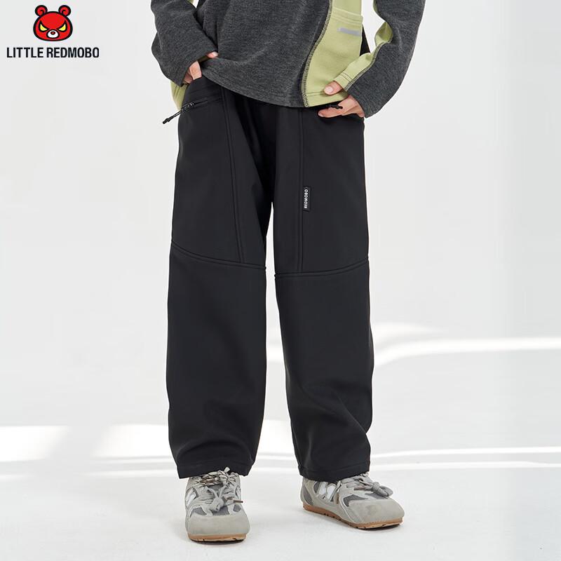 Mobba Eyes Boys  Thick Fleece Casual Winter Pants 120