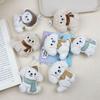 Adorable Dog Scarf Plush Keychain - Backpack Accessory, Doll Figure, Brooch