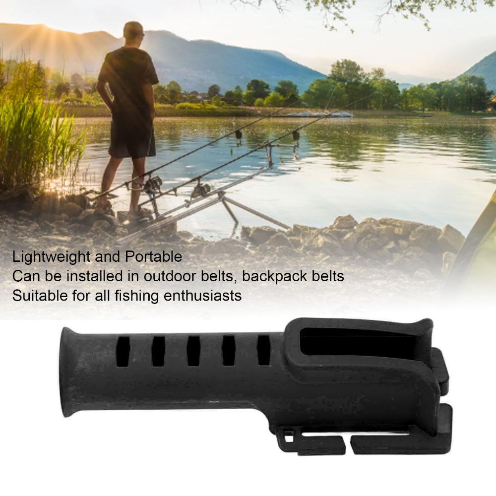 2PCS ABS Fishing Rod Belt Holder 20cm Length Belt Fishing Rod Holder  Fishing Accessories