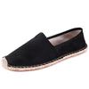 Plus Size Summer Slip-On Espadrilles: Casual Canvas Shoes with Linen Sole & Solid Color Hemp Rope Design