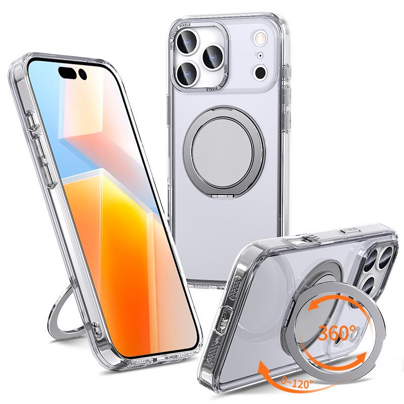 Compatible with Apple 17 Pro Max case, Magsafe magnetic 360-degree rotating stand, iPhone 17 pivot case iPhone 17 Pro Max
