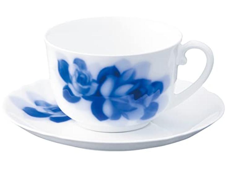 Touen Washi-Papier Blaue Rose Janet Morgentasse Untertasse [Okura Verpackung] & 59C/8110