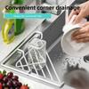 Porta angolare per lavello impermeabile Antiruggine Portaoggetti per lavello Scaffale scolapiatti per lavello Uso in cucina